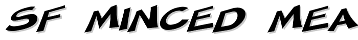 SF Minced Meat Extended Oblique font